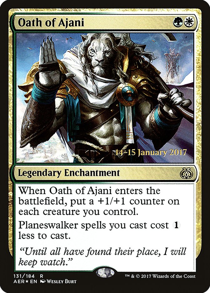 Oath of Ajani [Aether Revolt Promos] | Good Games Adelaide SA