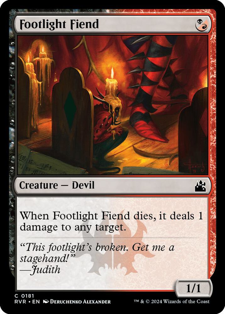 Footlight Fiend 181 (Ravnica Remastered)  - Foil | Good Games Adelaide SA