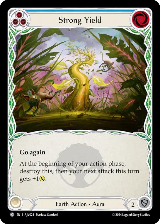 Strong Yield (Blue) [AJC024] (Armory Deck: Jarl Vetreidi) | Good Games Adelaide SA