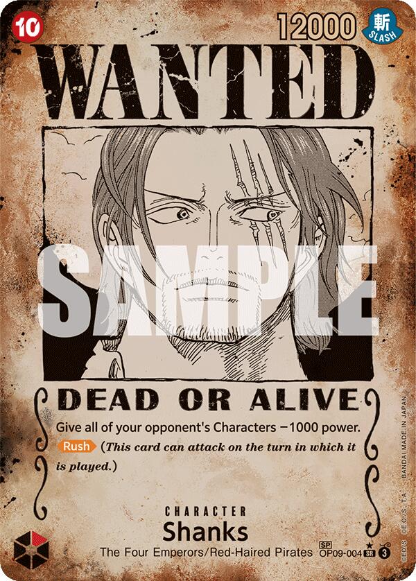 Shanks (Wanted Poster) [Emperors in the New World] | Good Games Adelaide SA