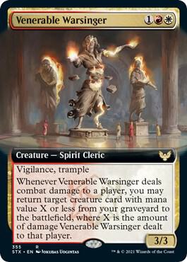 Venerable Warsinger Extended Art 355 (Strixhaven: School of Mages)  | Good Games Adelaide SA