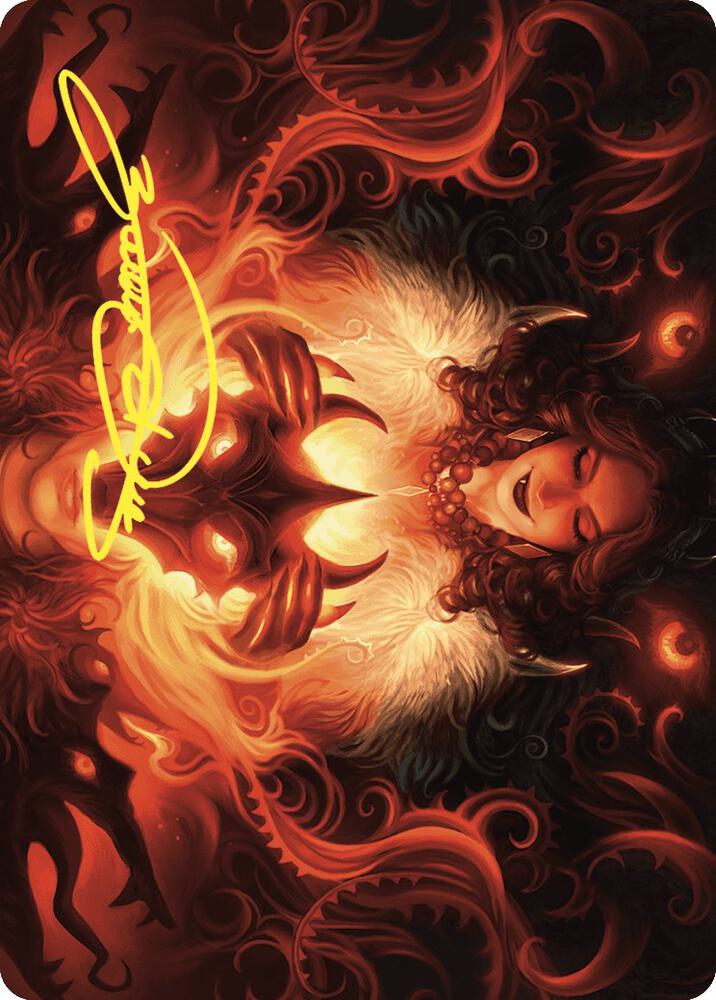 Witchs Mark Art Card Gold Stamped Signature 21 (Art Series: Wilds of Eldraine)  | Good Games Adelaide SA