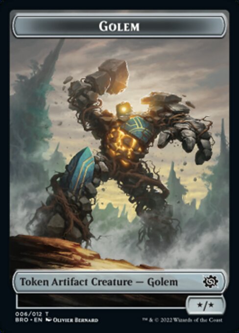 Powerstone // Golem Double-Sided Token [The Brothers' War Tokens] | Good Games Adelaide SA