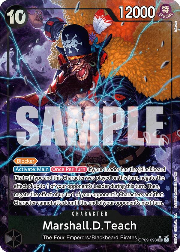 Marshall.D.Teach (Alternate Art) [Emperors in the New World] | Good Games Adelaide SA