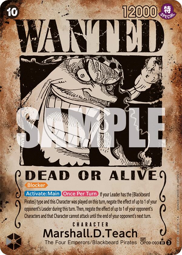 Marshall.D.Teach (Wanted Poster) [Emperors in the New World] | Good Games Adelaide SA