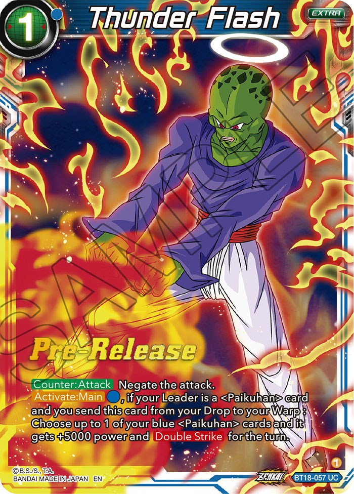 Thunder Flash (BT18-057) [Dawn of the Z-Legends Prerelease Promos] | Good Games Adelaide SA