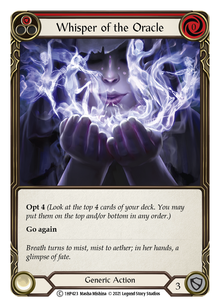 Whisper of the Oracle (Red) [1HP423] | Good Games Adelaide SA