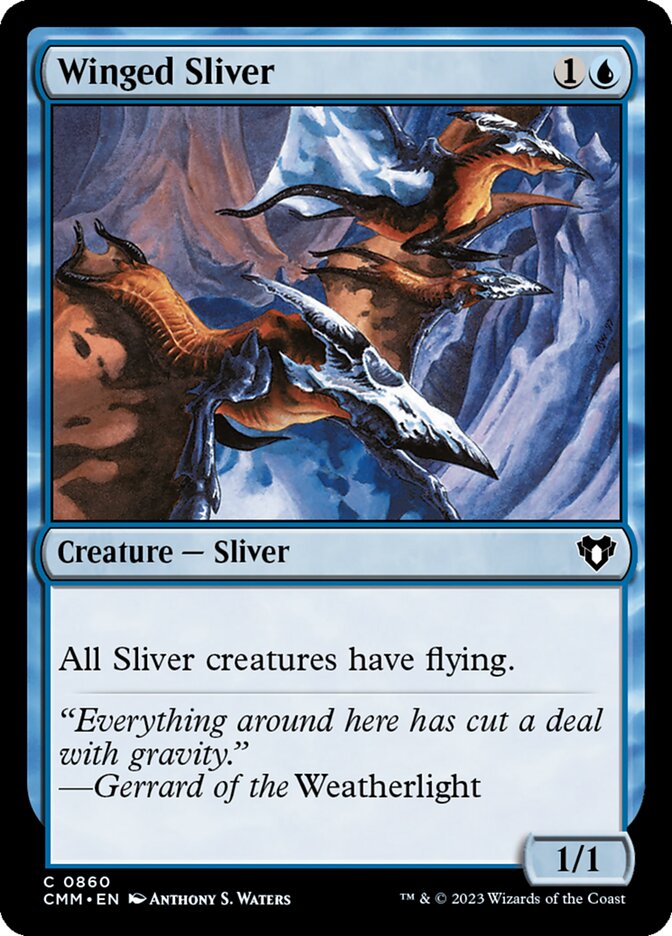 Winged Sliver 860 (Commander Masters)  | Good Games Adelaide SA