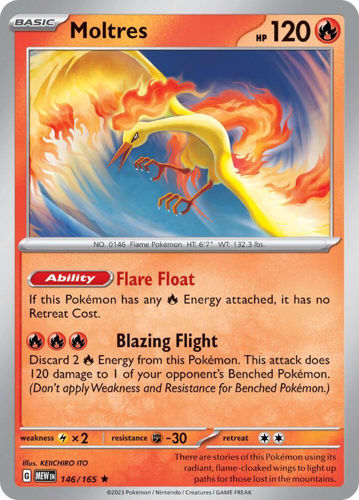 Moltres (146/165 - Deck Exclusives) [Scarlet & Violet 151] | Good Games Adelaide SA