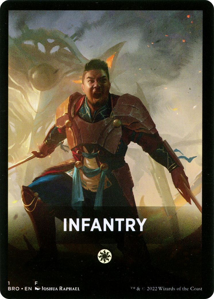 Infantry Theme Card [The Brothers' War Tokens] | Good Games Adelaide SA