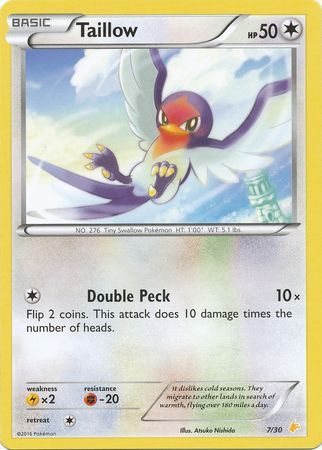 Taillow (7/30) [XY: Trainer Kit 3 - Pikachu Libre] | Good Games Adelaide SA