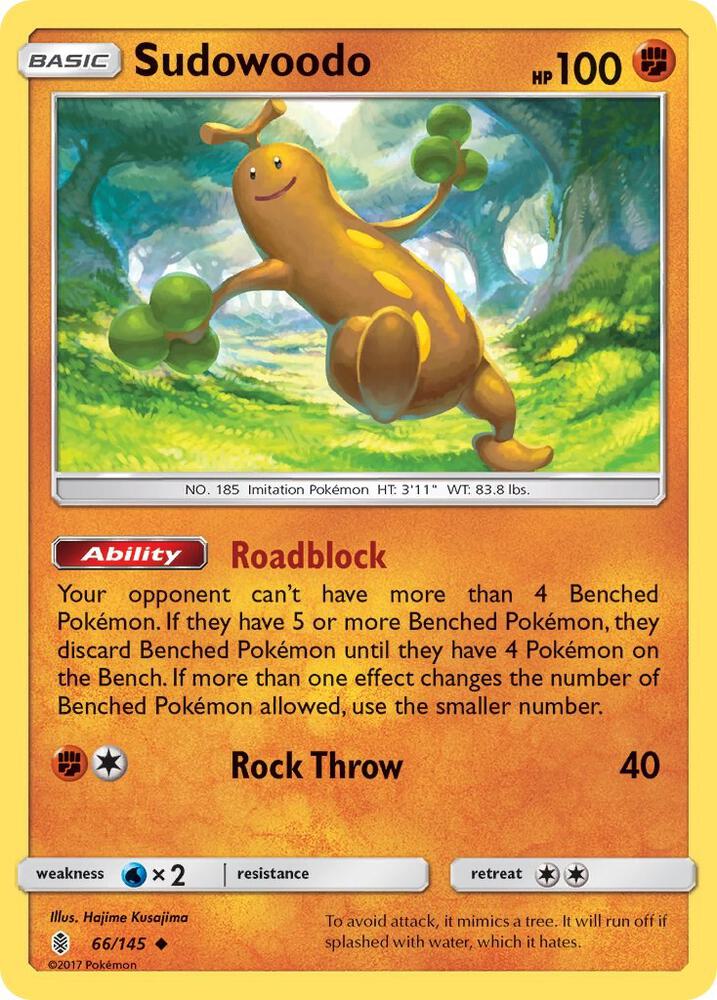 Sudowoodo 66/145 (SM - Guardians Rising)  | Good Games Adelaide SA