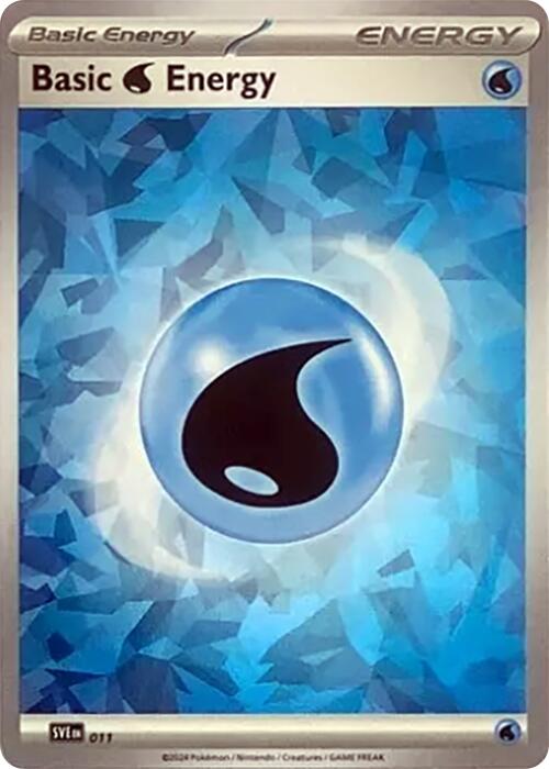 Basic Water Energy (011) (Cracked Ice Holo) [Scarlet & Violet: Stellar Crown] | Good Games Adelaide SA