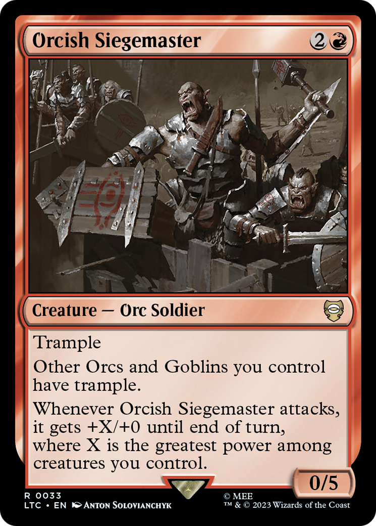 Orcish Siegemaster [The Lord of the Rings: Tales of Middle-Earth Commander] | Good Games Adelaide SA