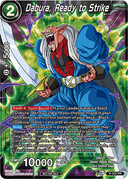 Dabura, Ready to Strike (Unison Warrior Series Boost Tournament Pack Vol. 7) (P-374) [Tournament Promotion Cards] | Good Games Adelaide SA