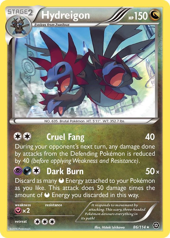 Hydreigon 86/114 (XY - Steam Siege)  - Holofoil | Good Games Adelaide SA