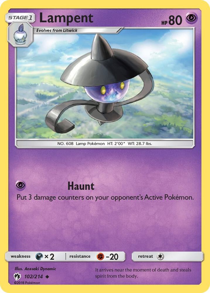 Lampent 102/214 (SM - Lost Thunder)  | Good Games Adelaide SA