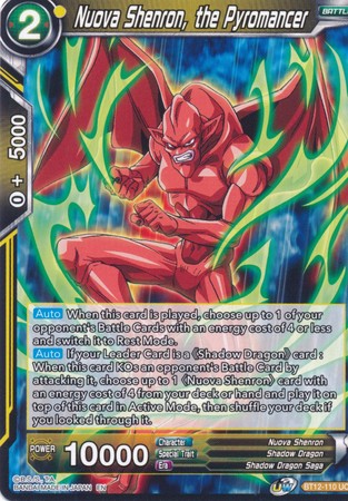 Nuova Shenron, the Pyromancer [BT12-110] | Good Games Adelaide SA