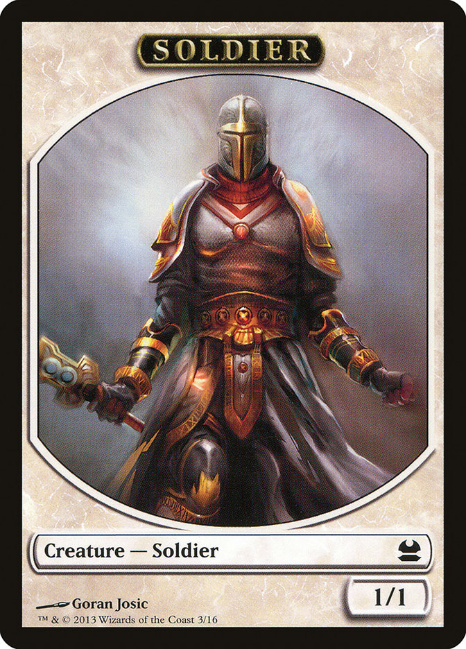 Soldier Token [Modern Masters Tokens] | Good Games Adelaide SA