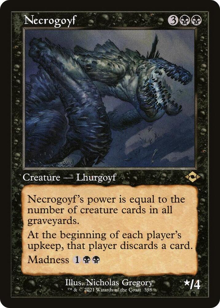 Necrogoyf Retro Frame 398 (Modern Horizons 2)  | Good Games Adelaide SA