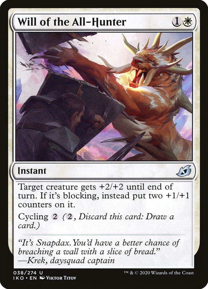 Will of the All-Hunter 38 (Ikoria: Lair of Behemoths)  - Foil | Good Games Adelaide SA