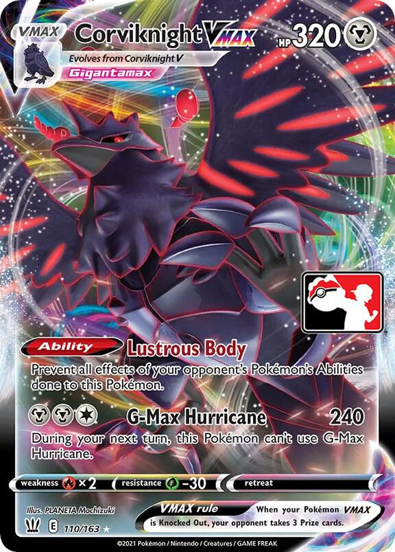 Corviknight VMAX 110/163 (Prize Pack Series Cards)  - Holofoil | Good Games Adelaide SA