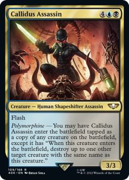 Callidus Assassin Surge Foil 109 (Universes Beyond: Warhammer 40,000)  - Foil | Good Games Adelaide SA