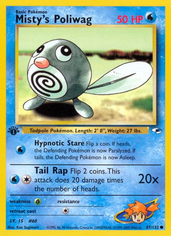 Misty's Poliwag 087/132 (Gym Heroes)  - 1st Edition | Good Games Adelaide SA