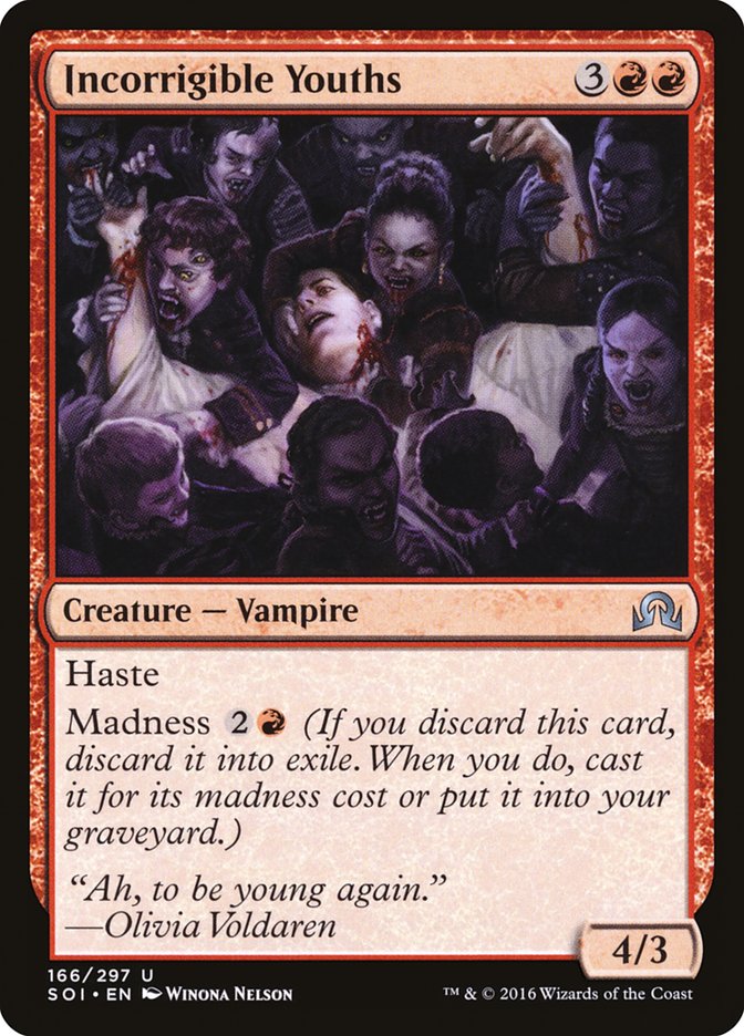 Incorrigible Youths 166 (Shadows over Innistrad)  - Foil | Good Games Adelaide SA