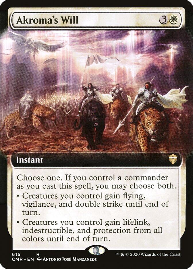Akroma's Will 615 (Commander Legends)  - Extended Art Foil | Good Games Adelaide SA