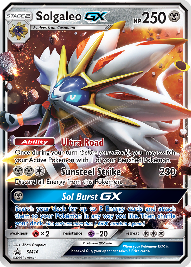 Solgaleo GX (SM16) [Sun & Moon: Black Star Promos] | Good Games Adelaide SA