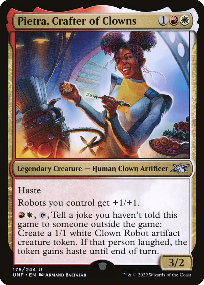 Pietra, Crafter of Clowns 176 (Unfinity)  - Foil | Good Games Adelaide SA