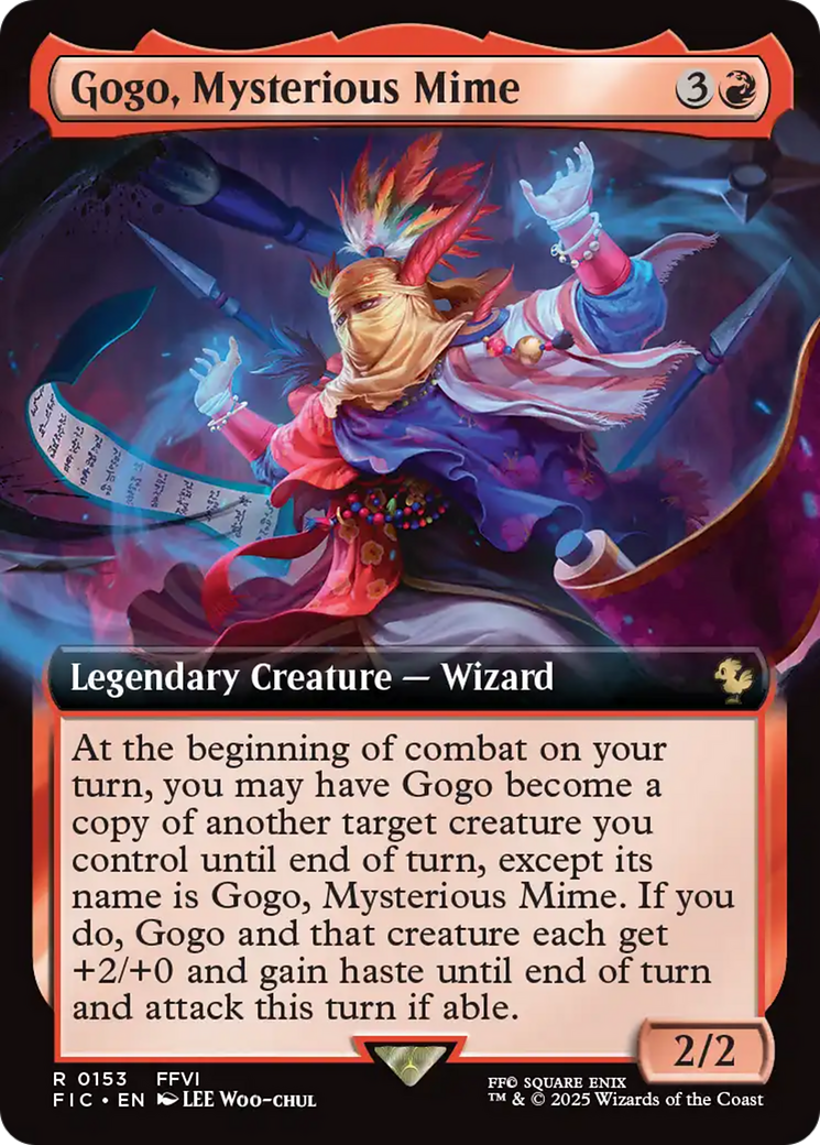 Gogo, Mysterious Mime (Extended Art) [FINAL FANTASY Commander] | Good Games Adelaide SA