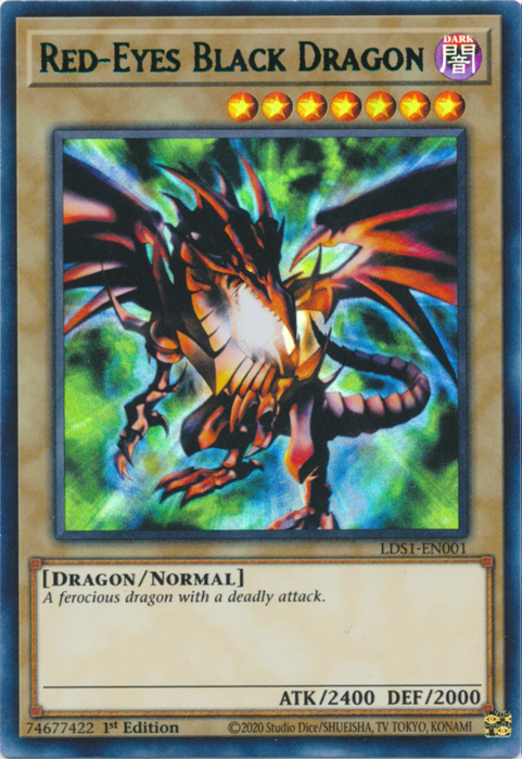 Red-Eyes Black Dragon (Green) [LDS1-EN001] Ultra Rare | Good Games Adelaide SA