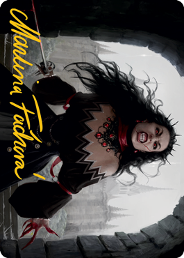 Voldaren Stinger Art Card (Gold-Stamped Signature) [Innistrad: Midnight Hunt Art Series] | Good Games Adelaide SA