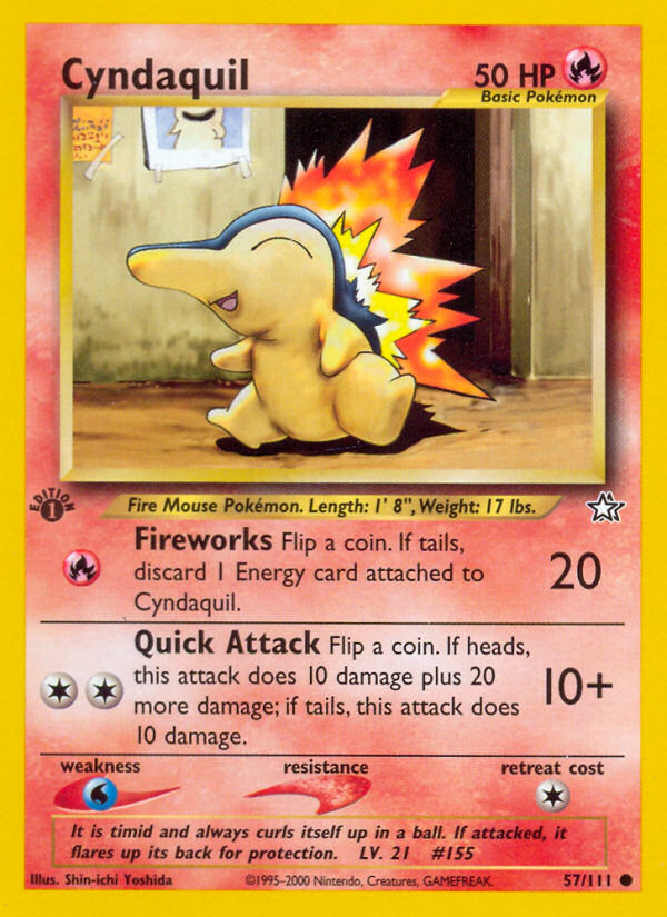 Cyndaquil (57/111) [Neo Genesis 1st Edition] | Good Games Adelaide SA