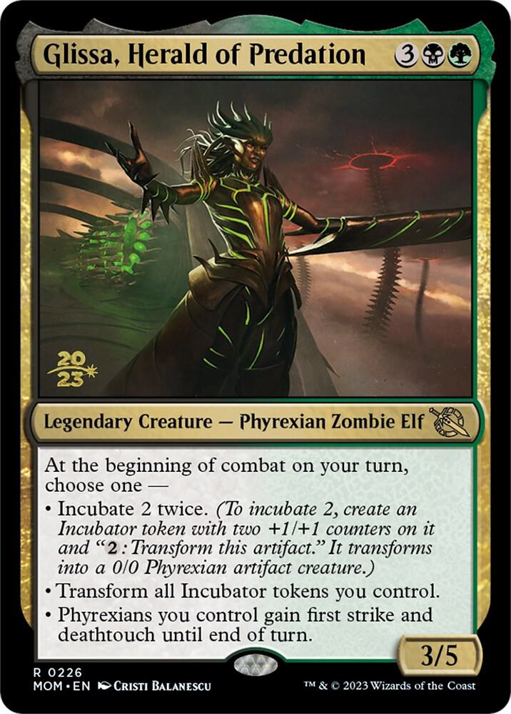 Glissa Herald of Predation 226 (Prerelease Cards)  - Foil | Good Games Adelaide SA