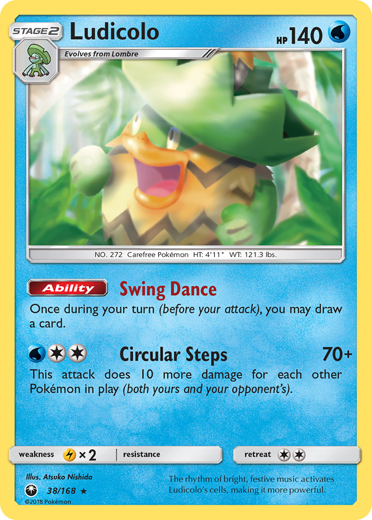 Ludicolo (38/168) [Sun & Moon: Celestial Storm] | Good Games Adelaide SA