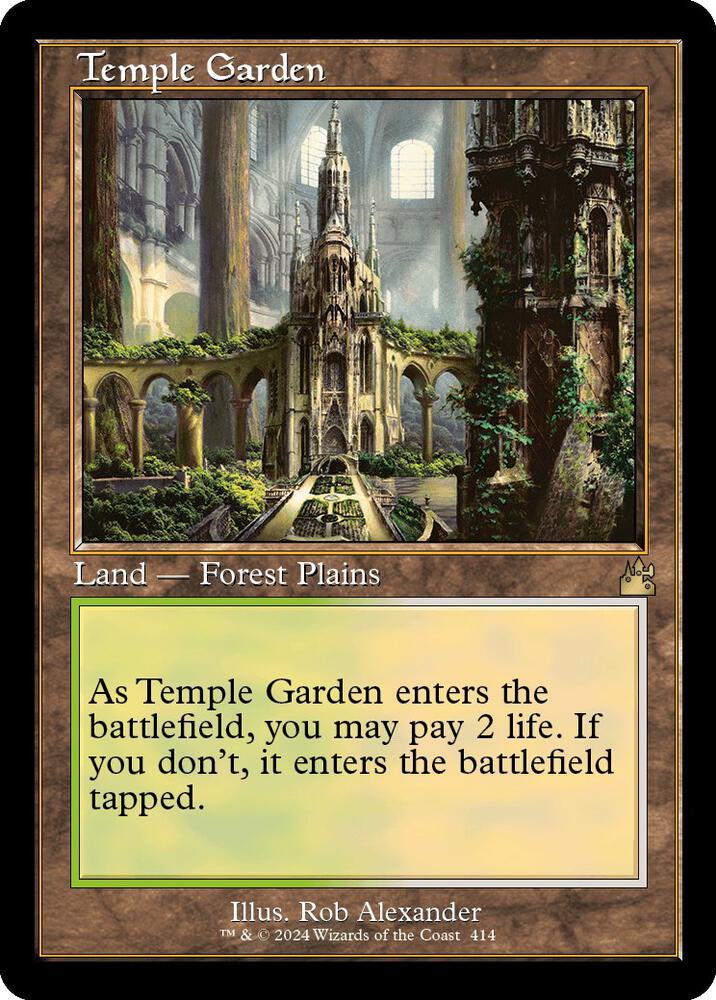 Temple Garden 414 (Ravnica Remastered)  - Foil | Good Games Adelaide SA