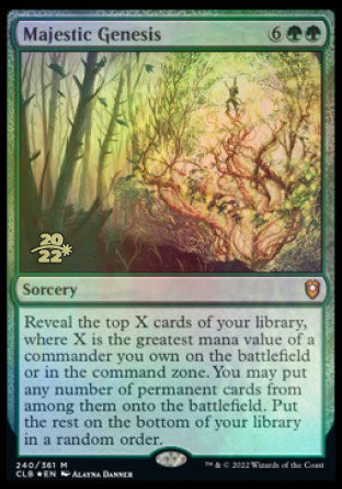 Majestic Genesis [Commander Legends: Battle for Baldur's Gate Prerelease Promos] | Good Games Adelaide SA