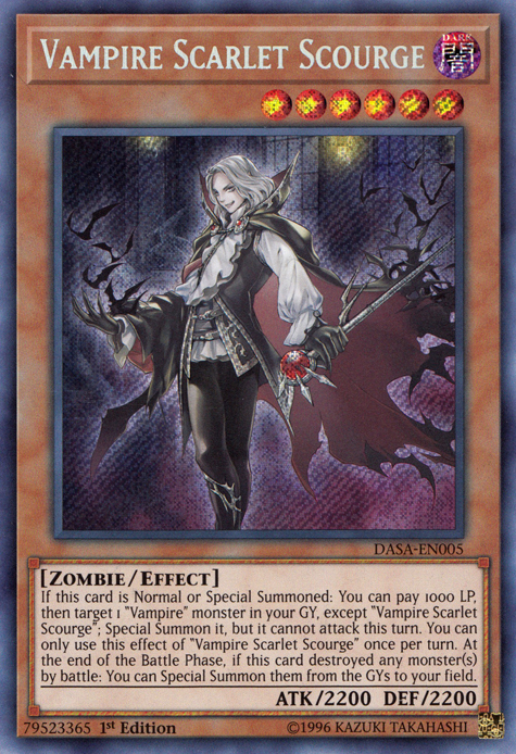 Vampire Scarlet Scourge [DASA-EN005] Secret Rare | Good Games Adelaide SA