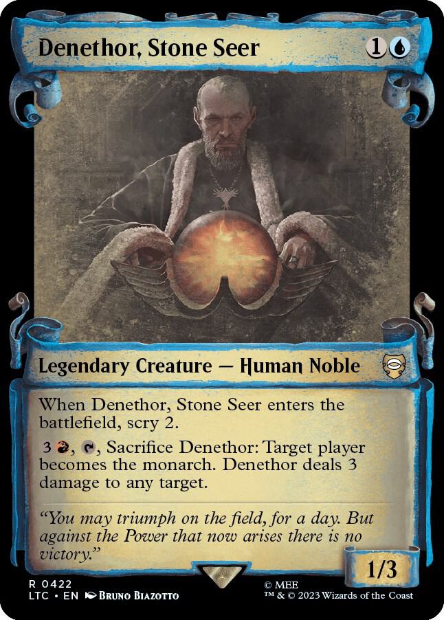 Denethor, Stone Seer 422 (Commander: The Lord of the Rings: Tales of Middle-earth)  - Showcase Scroll | Good Games Adelaide SA