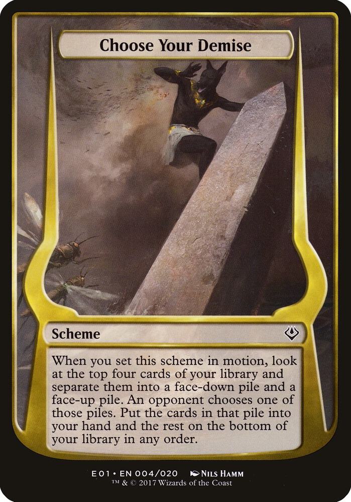 Choose Your Demise Archenemy Nicol Bolas 4 (Oversize Cards)  | Good Games Adelaide SA
