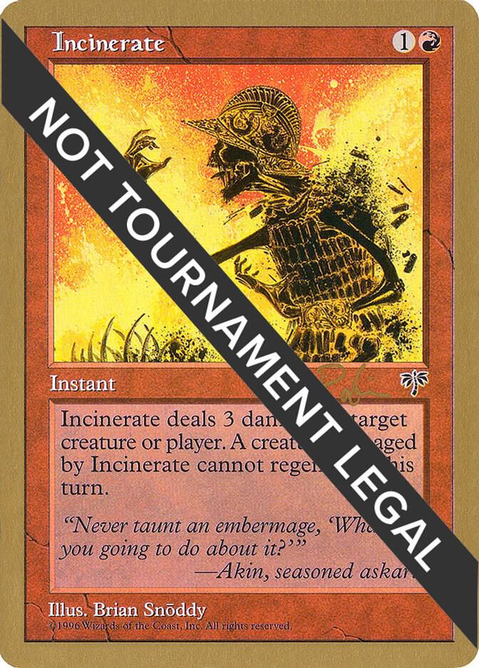 Incinerate 1998 Ben Rubin MIR br184/117 (World Championship Decks)  | Good Games Adelaide SA
