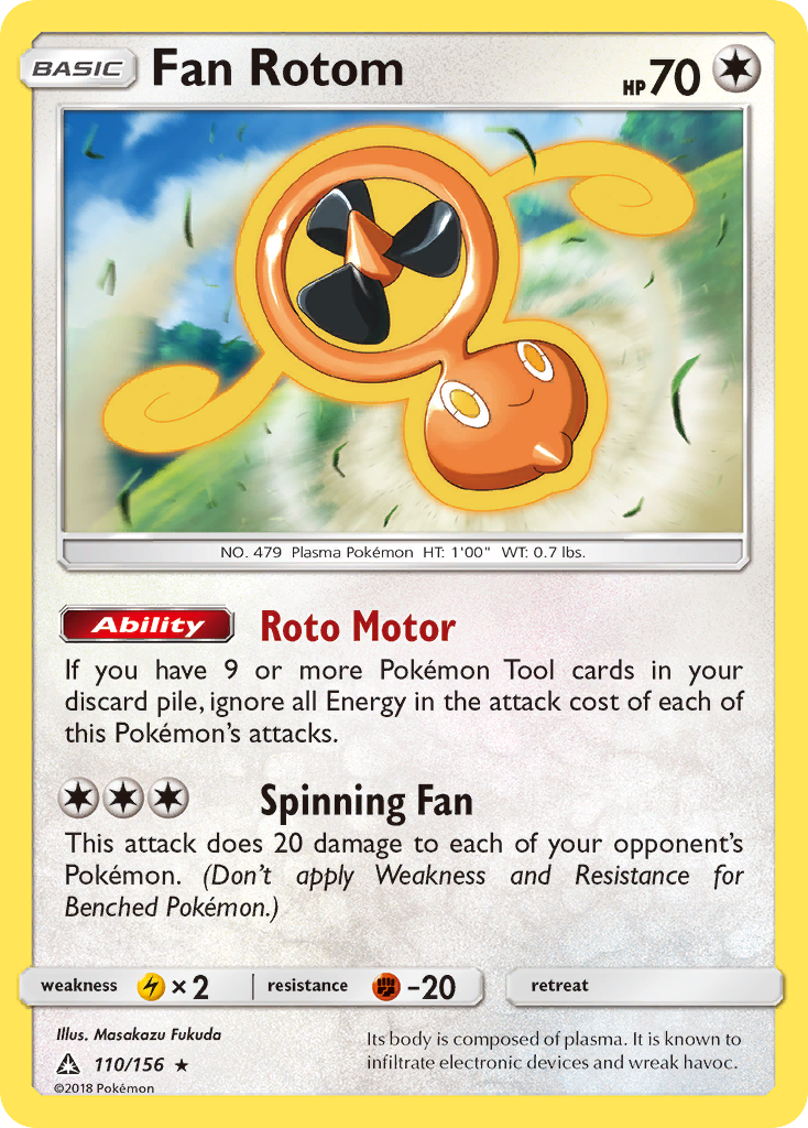 Fan Rotom (110/156) [Sun & Moon: Ultra Prism] | Good Games Adelaide SA