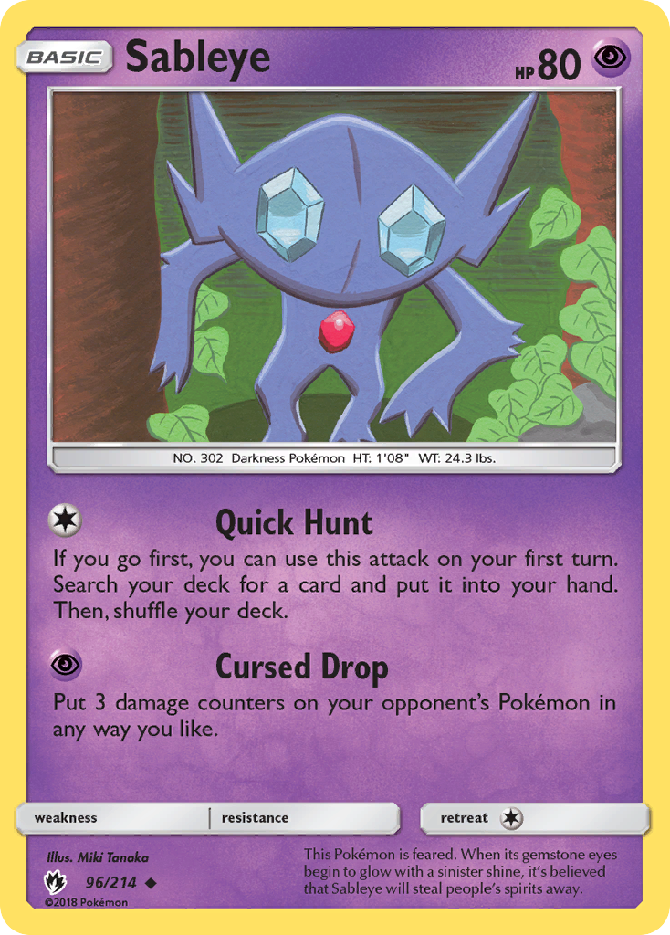 Sableye (96/214) [Sun & Moon: Lost Thunder] | Good Games Adelaide SA