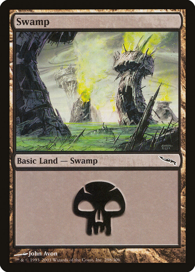 Swamp (298) [Mirrodin] | Good Games Adelaide SA