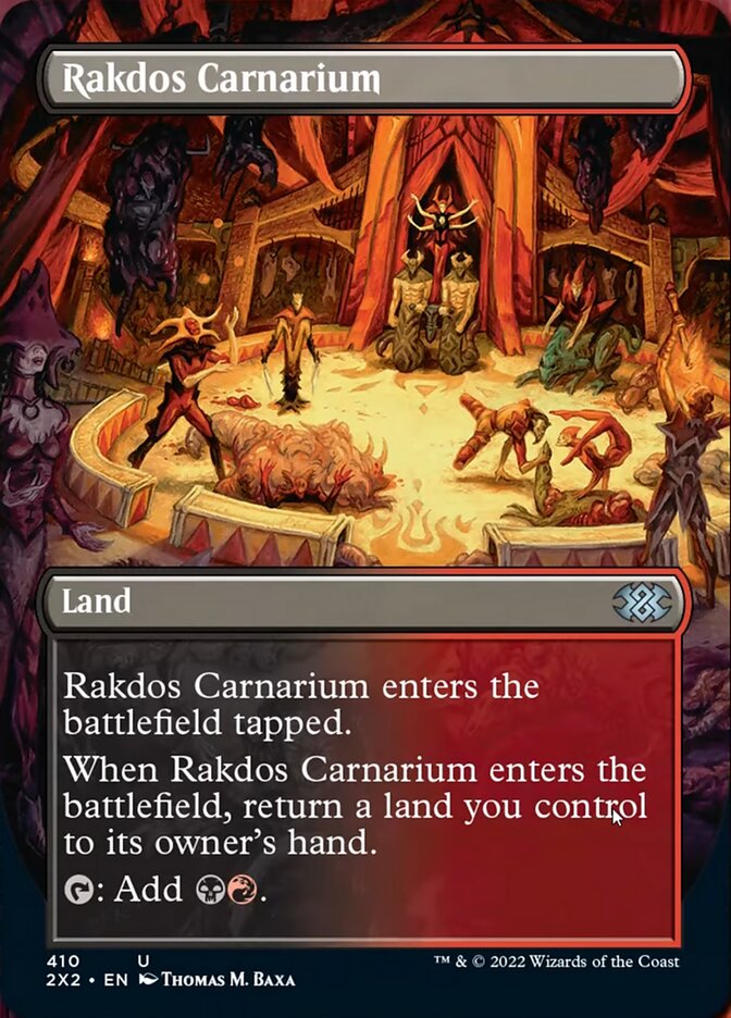 Rakdos Carnarium (Borderless Alternate Art) [Double Masters 2022] | Good Games Adelaide SA