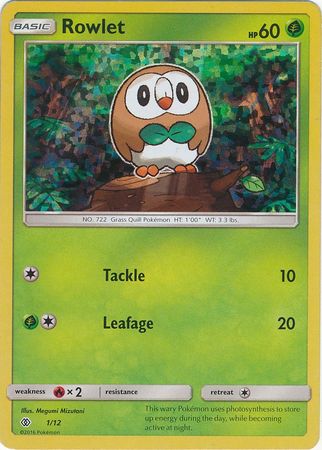 Rowlet (1/12) [McDonald's Promos: 2017 Collection] | Good Games Adelaide SA