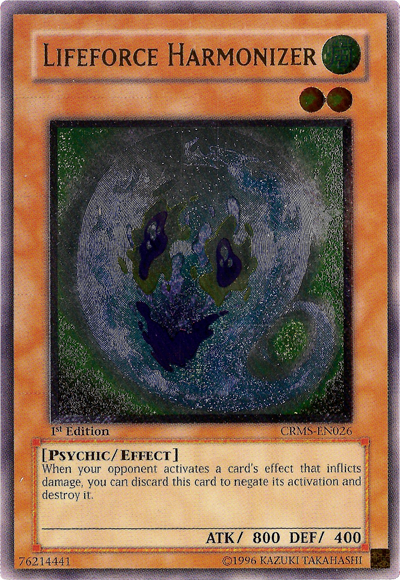 Lifeforce Harmonizer [CRMS-EN026] Ultimate Rare | Good Games Adelaide SA